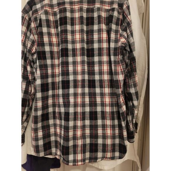 Carhartt 100587 Mens Heavy Flannel Shirt Large Plaid Original Fit Button - Picture 3 of 6